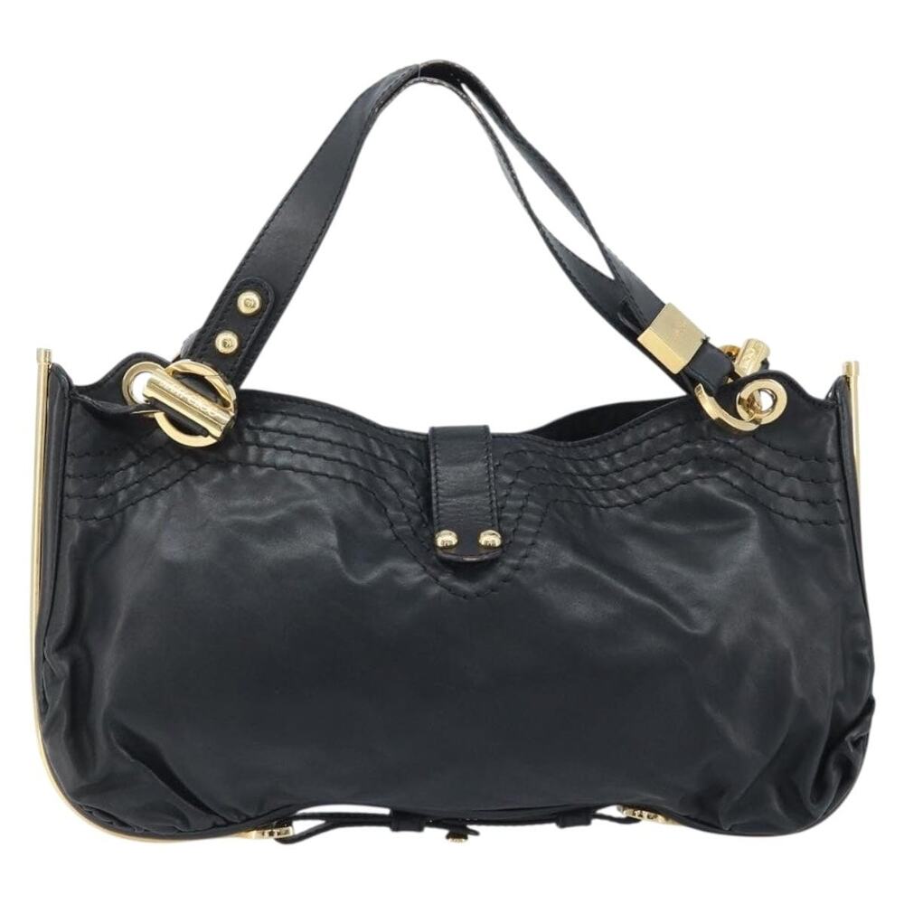 Jimmy Choo Leather Shoulder Bag Black